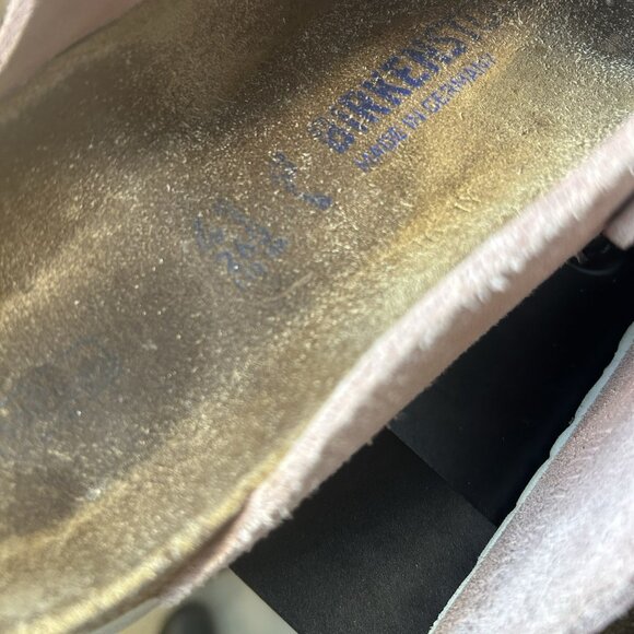Birkenstock Boston Clog Candy Pink Suede Narrow Soft Bed Size 10 41 - Picture 5 of 5